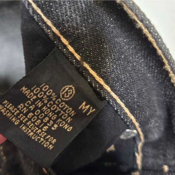 VINTAGE 80s dark wash high waist western Gloria Vanderbilt straight leg jeans 27 - Picture 5 of 11